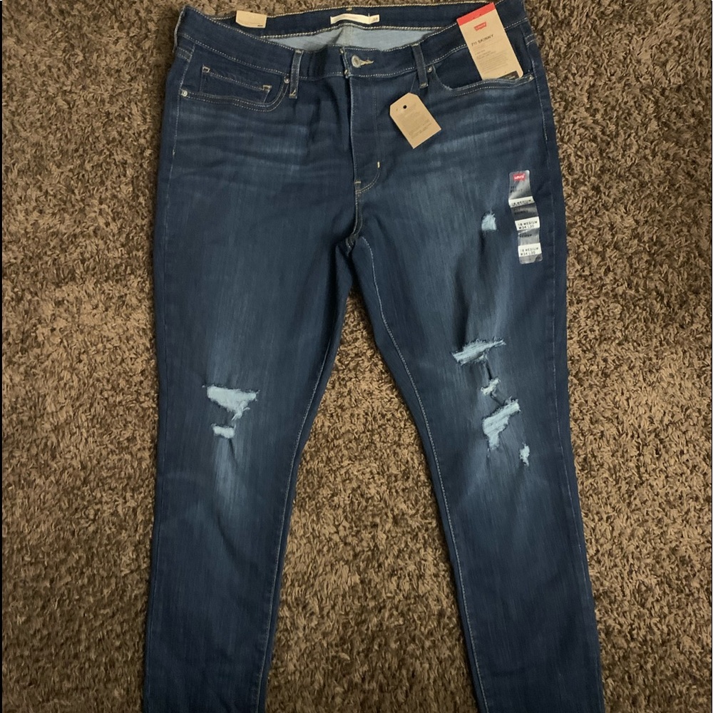 Levi's® Women's 711 Mid-Rise Skinny Jeans - Lapis Breakdown 34